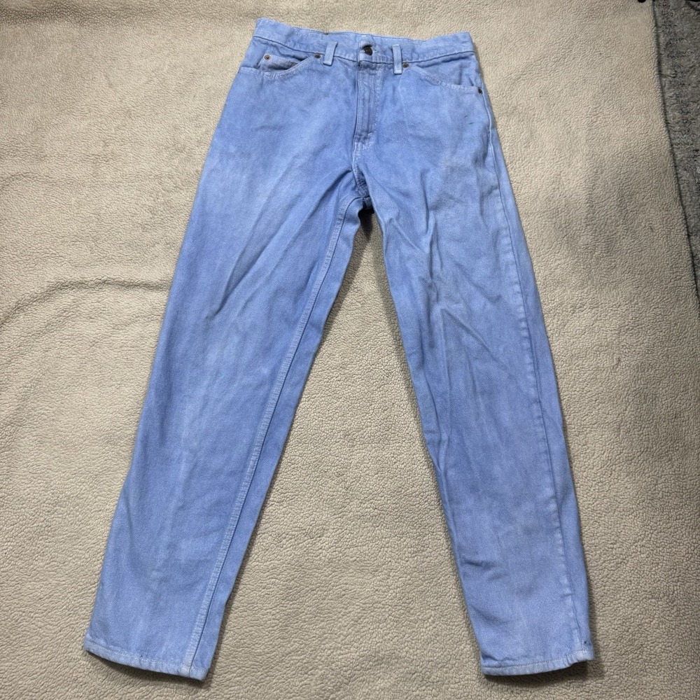 Levis Jeans Mens 31 Blue Dyed Denim 550 Relaxed Fit Tapered Fit Vintage 28x30